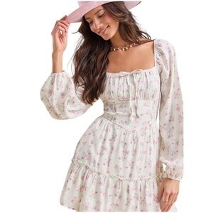 Altar’d State Hayley floral mini dress - large
